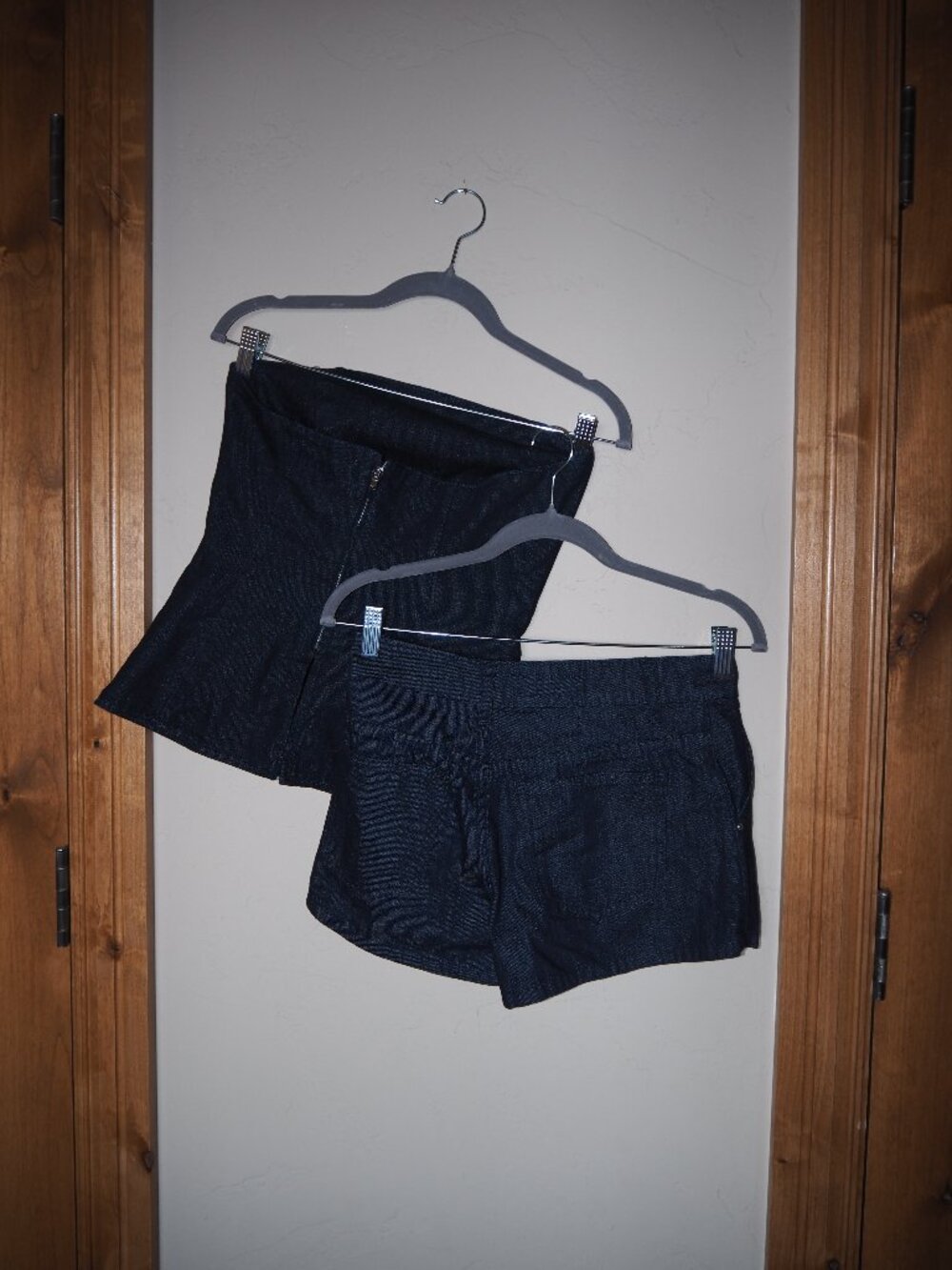Zara NWT Dark Wash Denim Corset Top & Shorts Set Size 2/ 34